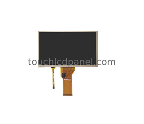 Panneau LCD tactile LVDS de 7 pouces avec 4 fils tactiles résistifs 800x480 1024x600 pixels
