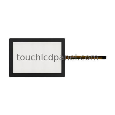 Temps de réponse de 10 ms 10.1'' 5 Panneau tactile résistif à fil avec dureté de surface de bordure noire 3H