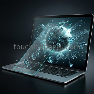 Vitrage à haute résistance aux explosions à l'acier trempé pour affichage avant à écran tactile