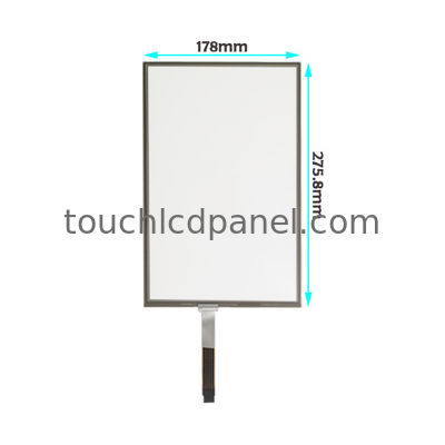 12.1'' large écran 1280 x 800 5 panneau tactile résistif à fil avec 275,8 x 178 x 2,1 mm dimension de contour