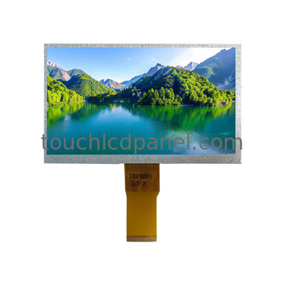 Panneau LCD 7 pouces 50 broches avec câble de connexion FPC de 68 mm, résolution de 1024 x 600 et luminosité de 400 nits