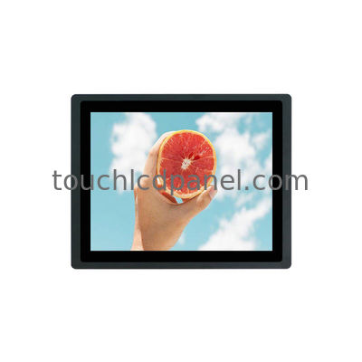 Écran tactile 12,1 pouces 1024x768 avec cadre en alliage d'aluminium encastré de l'extérieur pour les panneaux de contrôle industriels