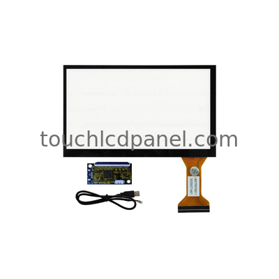 7-inch 10-Point Touch PCAP Touch Screen Overlay with Tempered Front Glass for 1024x600 and 800x480 Resolution LCD Panel