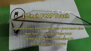 Écran tactile PCAP 19 pouces pour correspondre au panneau LCD 19 pouces 1280x1024