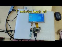 Panneau LCD de 7 pouces 1024x600 avec panneau tactile résistif à 2,54 broches pour panneau de commande industriel